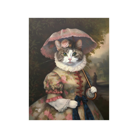 Lady Whiskerby, Unframed Satin Poster