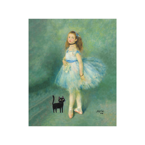 Renoir The Dancer with the Cat, Unframed Printed Satin Poster