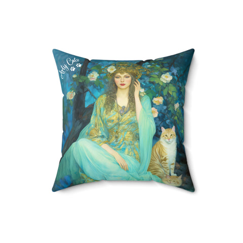 Midnight Enchantment Spun Polyester Square Pillow