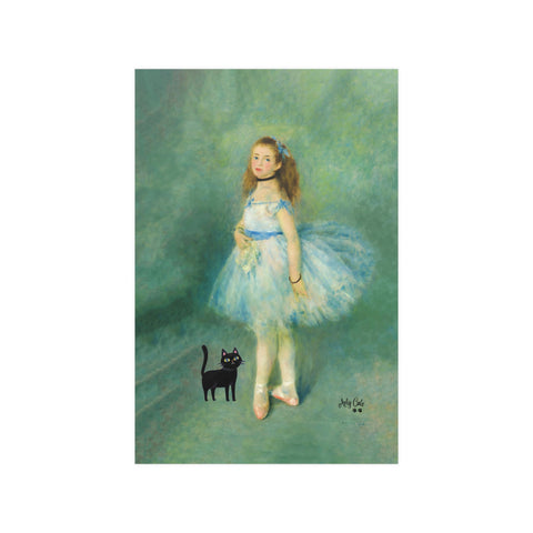 Renoir The Dancer with the Cat, Unframed Printed Satin Poster