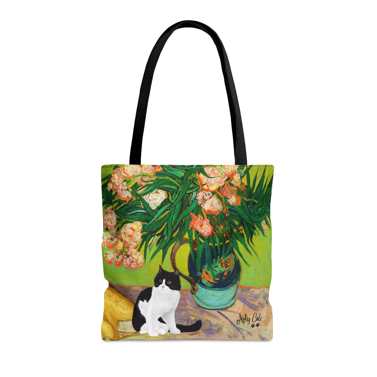 Van Gogh Oleanders Cat, All Purpose Designer Tote Bag