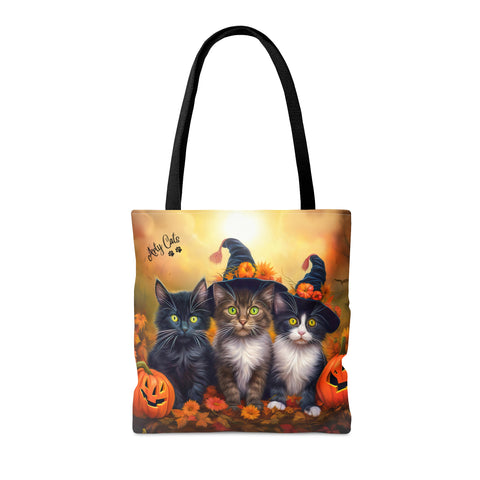 Halloween Kittens in Autumn Splendor, All Purpose Designer Tote Bag