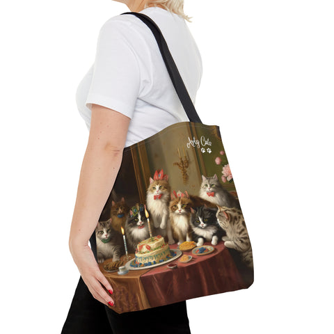 Wonderful Cats Birthday Party, All Purpose Designer Tote Bag