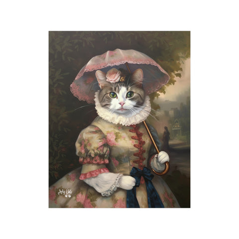 Lady Whiskerby, Unframed Satin Poster