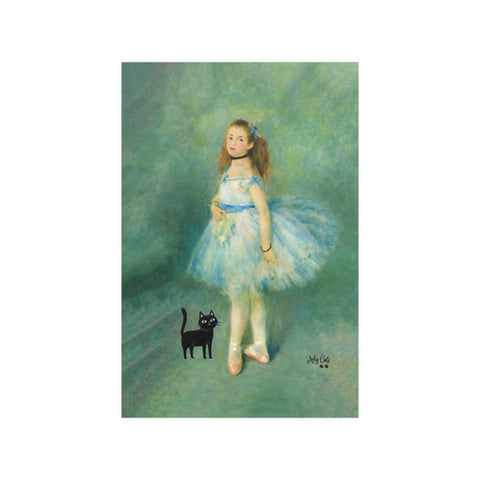 Renoir The Dancer with the Cat, Unframed Printed Satin Poster