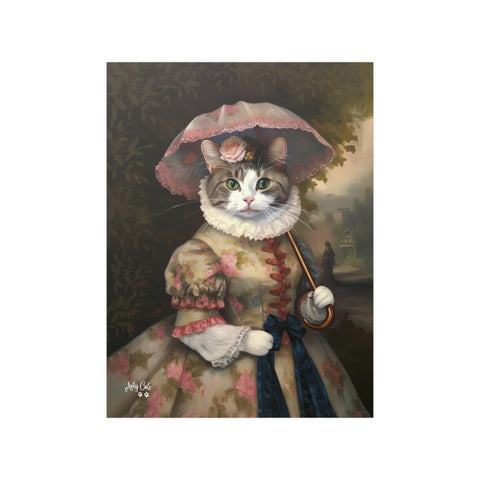 Lady Whiskerby, Unframed Satin Poster