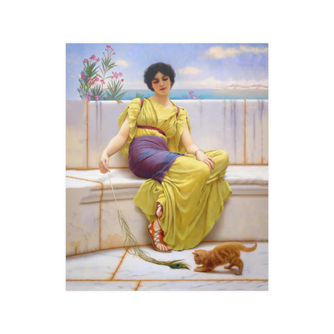 Idleness by John William Godward, Unframed Satin Poster