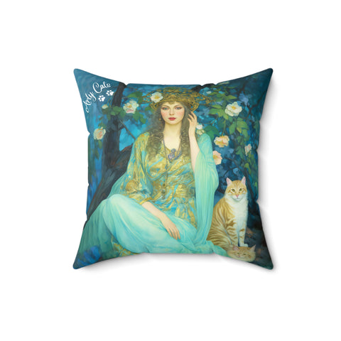 Midnight Enchantment Spun Polyester Square Pillow