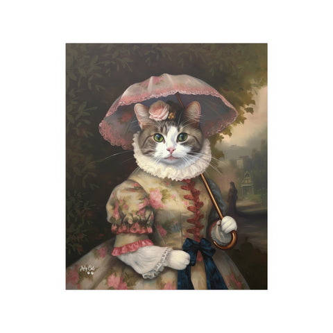 Lady Whiskerby, Unframed Satin Poster