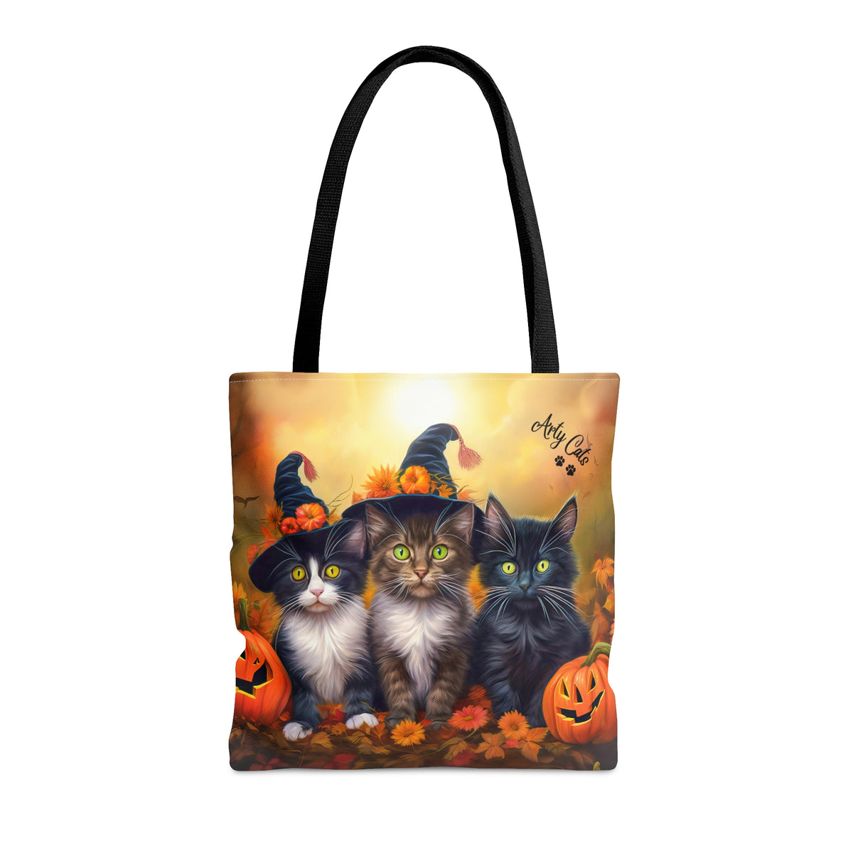 Halloween Kittens in Autumn Splendor, All Purpose Designer Tote Bag