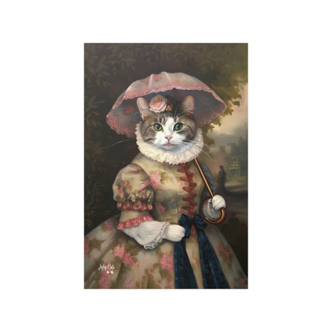 Lady Whiskerby, Unframed Satin Poster