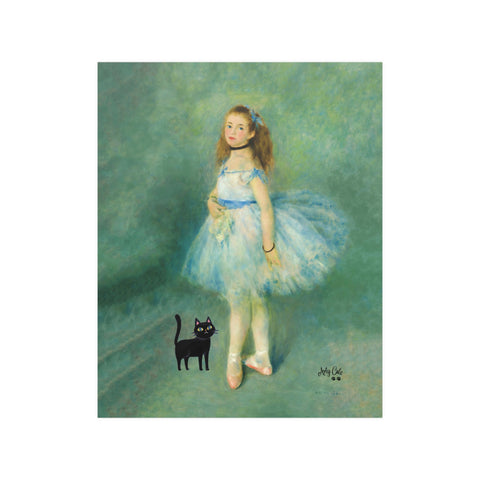 Renoir The Dancer with the Cat, Unframed Printed Satin Poster