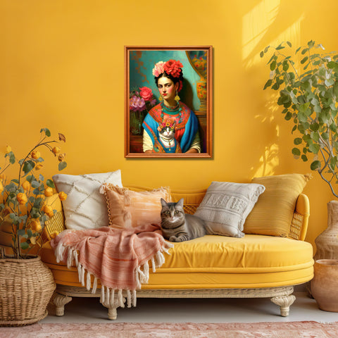 Tale of the Two Fridas, Unframed Satin Poster