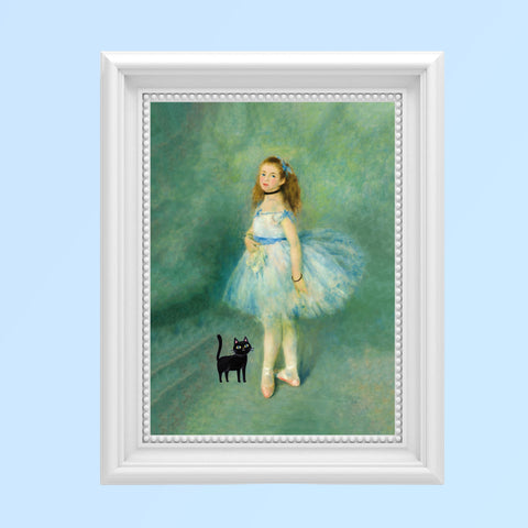 Renoir The Dancer with the Cat, Unframed Printed Satin Poster