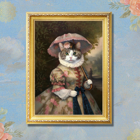 Lady Whiskerby, Unframed Satin Poster