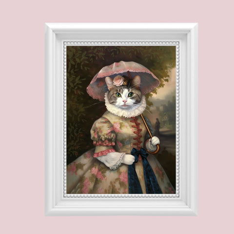 Lady Whiskerby, Unframed Satin Poster