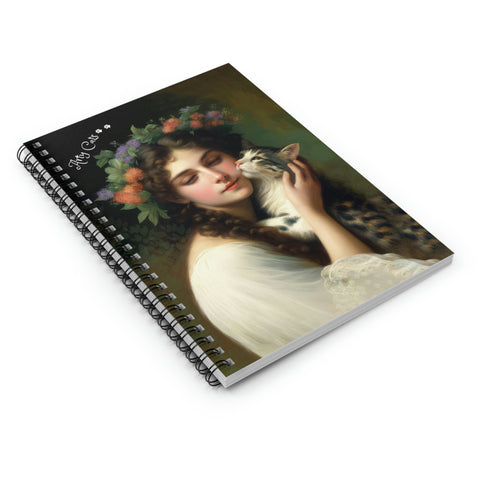 Cat Hugs - Beautiful Spiral Notebook - Ruled Line